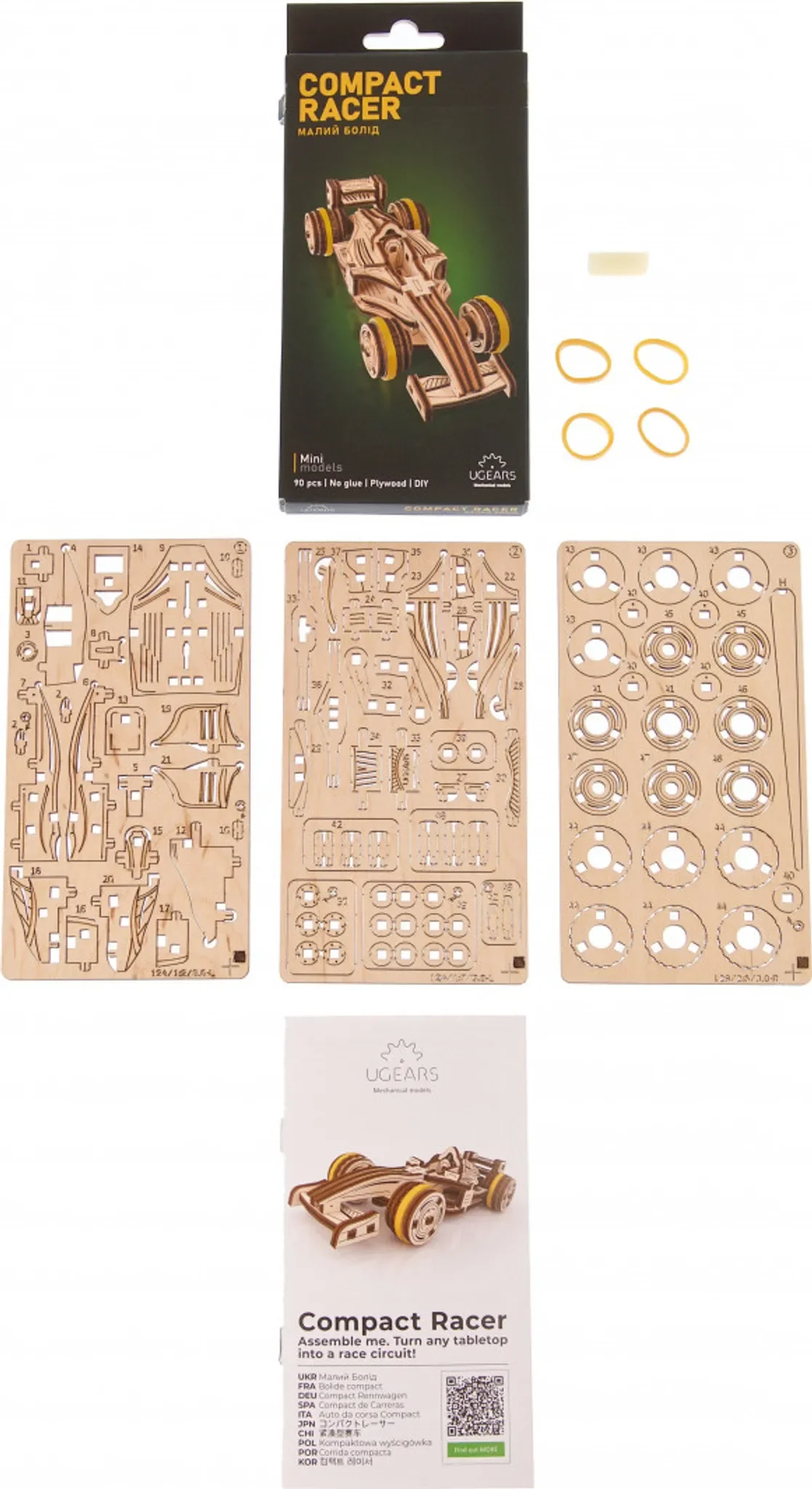 Compact Racer – DIY Holzbausatz im Rennwagendesign